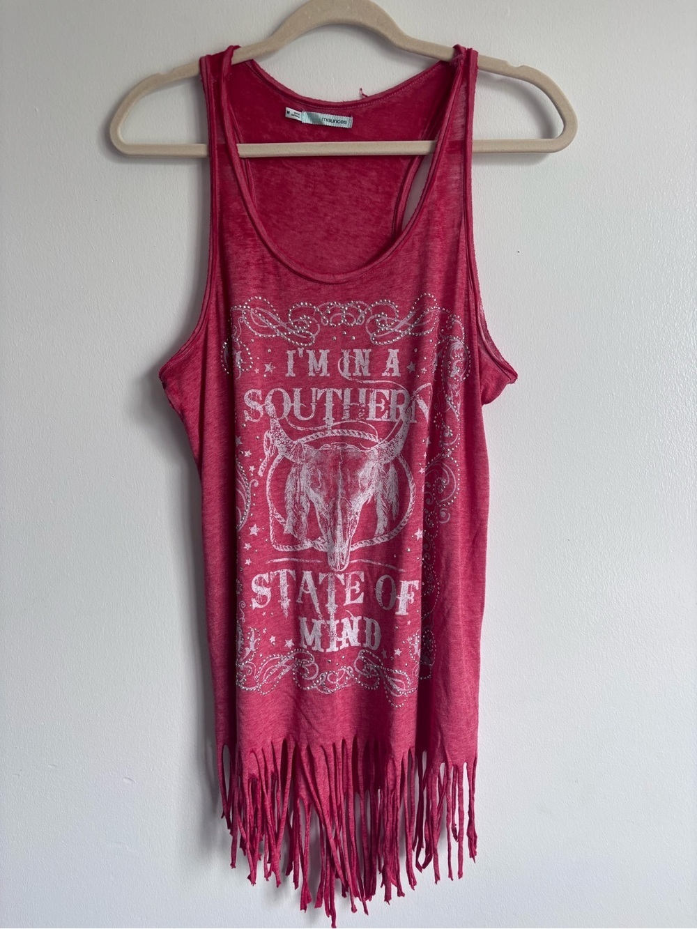 Maurices Red fridge Bull Tank Top festival size Medium